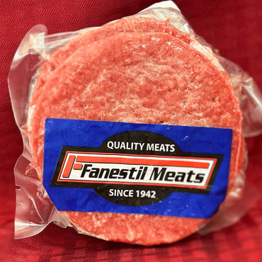 Fanestil Ground Beef Patties 80/20 3/1 10# Frozen